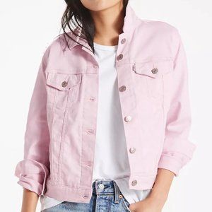 levi pink denim jacket